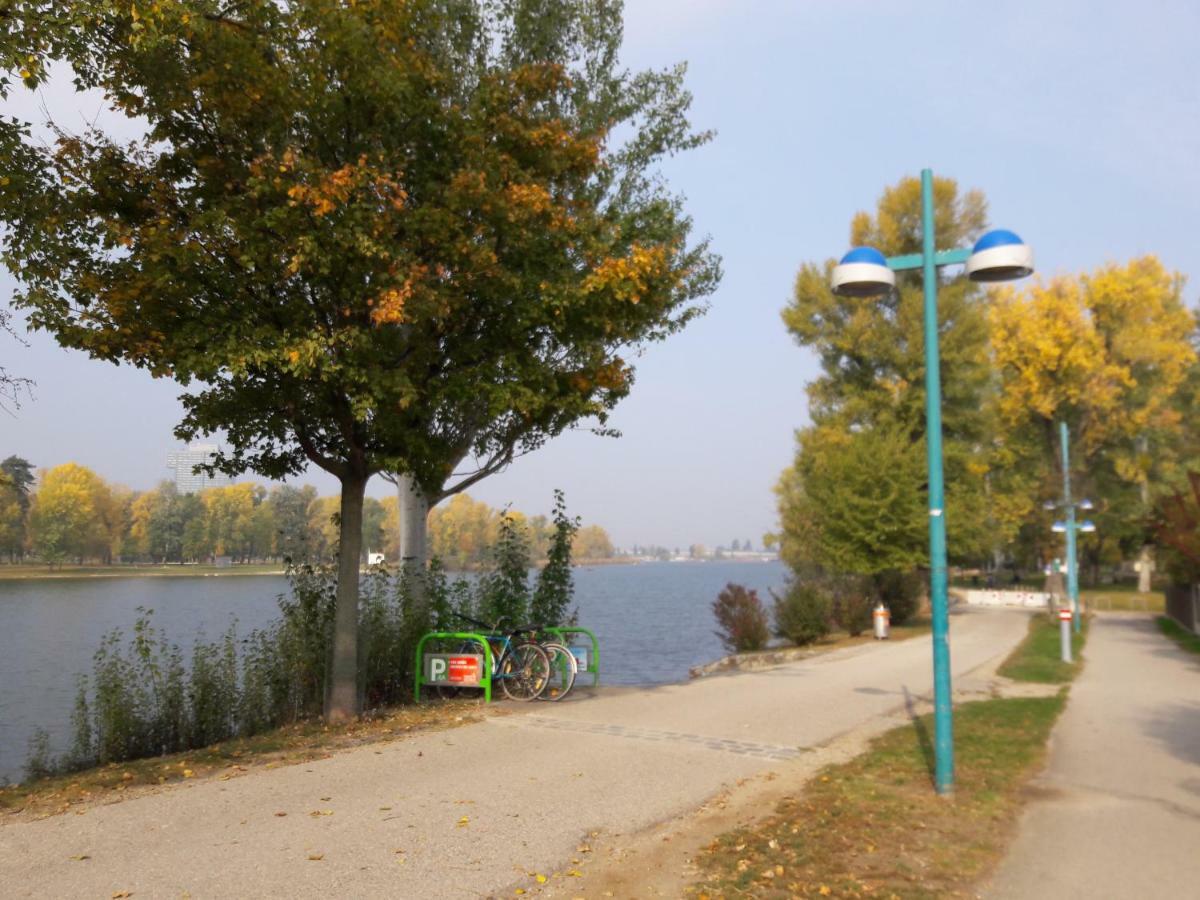 Bungalow At Lake Alte Donau 维也纳 外观 照片